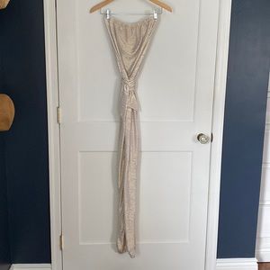Lily Pulitzer gold jumpsuit Size XS